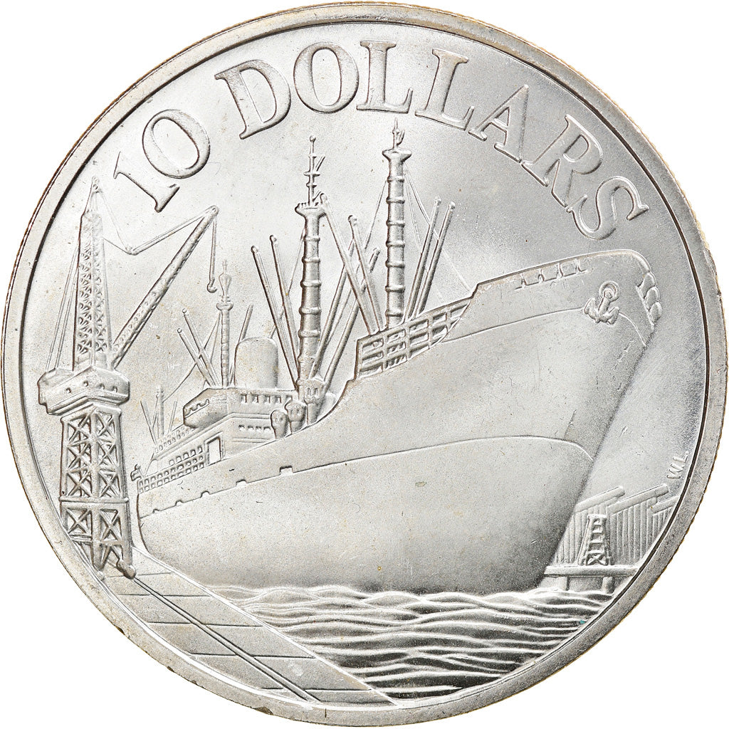 Coin, Singapore, 10 Dollars, 1975, Singapore Mint, EF(40-45), Silver, KM:11
