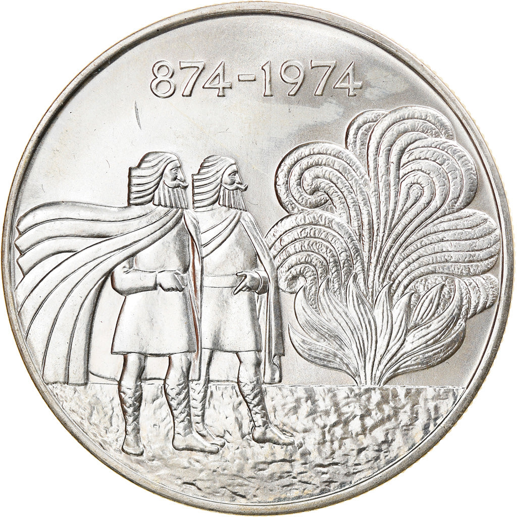 Moneta, Islanda, 1000 Kronur, 1974, SPL-, Argento, KM:21