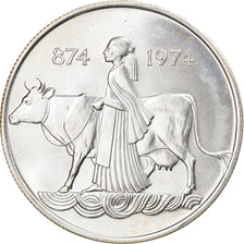 Coin, Iceland, 500 Kronur, 1974, MS(63), Silver, KM:20