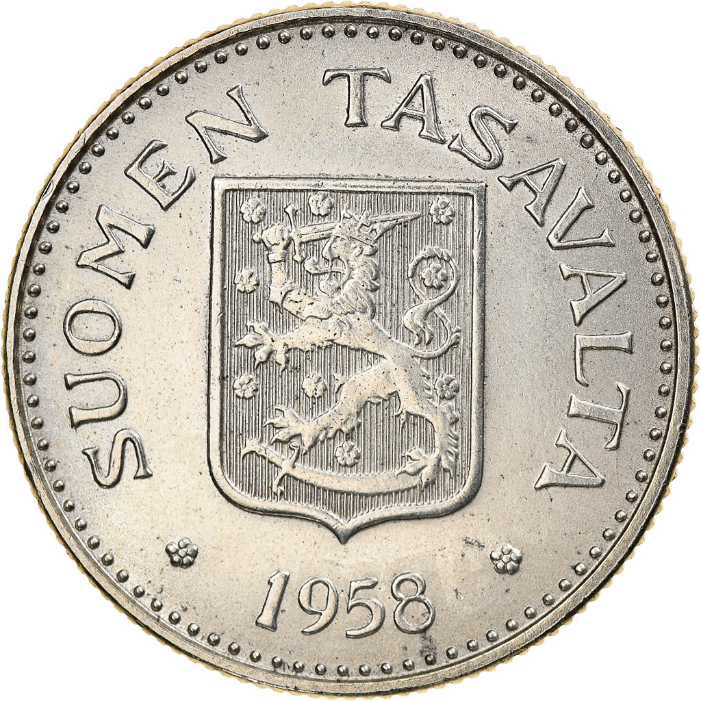 Coin, Finland, 200 Markkaa, 1958, EF(40-45), Silver, KM:42