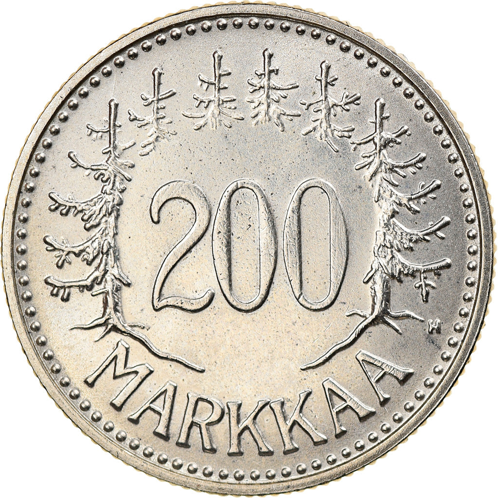 Coin, Finland, 200 Markkaa, 1958, EF(40-45), Silver, KM:42
