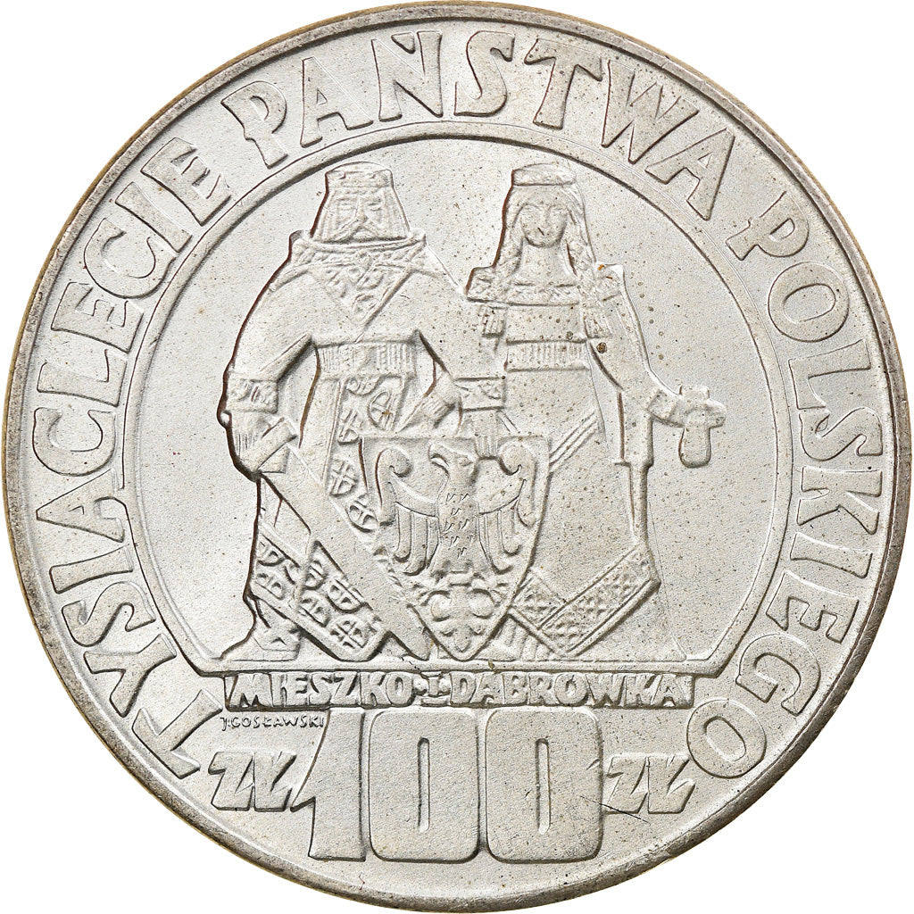 Münze, Polen, 100 Zlotych, 1966, Warsaw, VZ, Silber, KM:57
