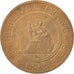 Coin, French Indochina, Cent, 1892, Paris, EF(40-45), Bronze, KM:1, Lecompte:43
