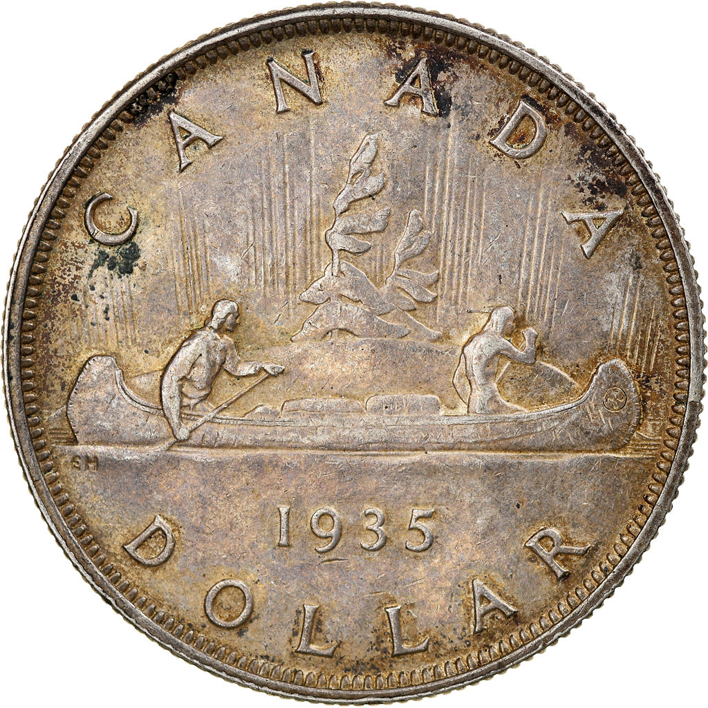 Coin, Canada, George V, Dollar, 1935, Royal Canadian Mint, Ottawa, AU(50-53)