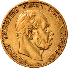 Monnaie, Etats allemands, PRUSSIA, Wilhelm I, 10 Mark, 1880, Berlin, TTB, Or