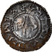 Moeda, França, Charles le Chauve, Denier, 864-877, Laon, AU(50-53), Prata