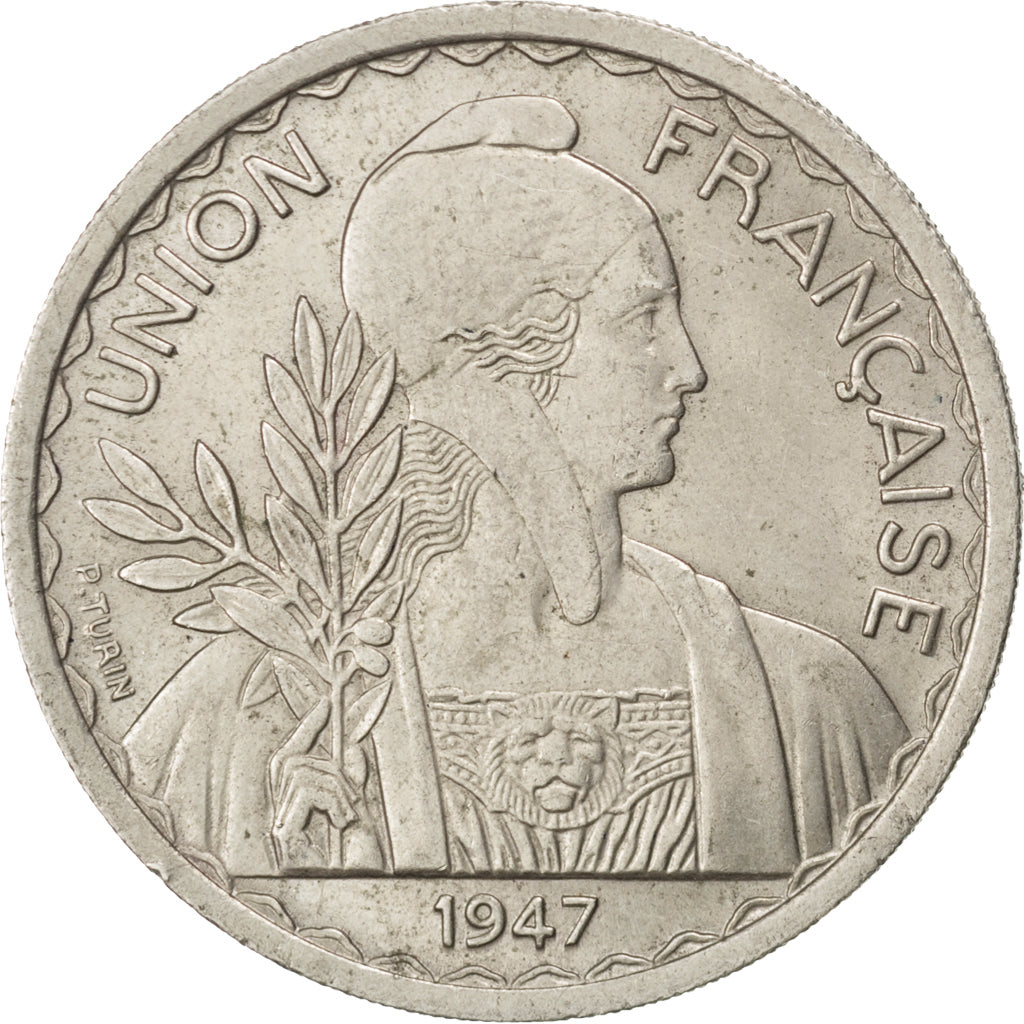 Münze, Französisch Indochina, Piastre, 1947, SS+, Copper-nickel, KM:32.2