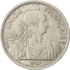 Münze, Französisch Indochina, Piastre, 1947, SS+, Copper-nickel, KM:32.2