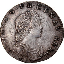 Münze, Frankreich, Louis XV, 1/10 Écu Vertugadin, 12 Sols, 1/10 ECU, 1716