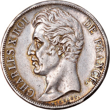 Moneta, Francja, Charles X, 2 Francs, 1827, Rouen, AU(50-53), Srebro, KM:725.2
