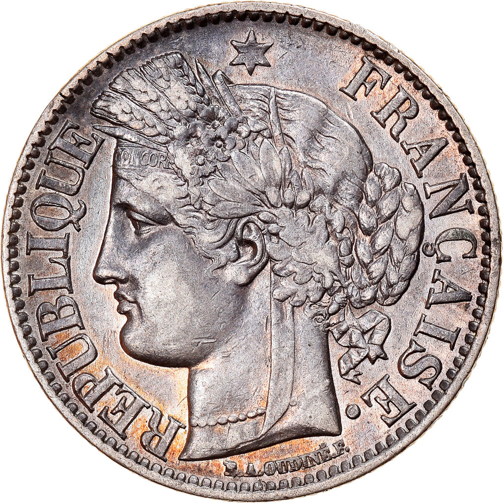 Monnaie, France, Cérès, 2 Francs, 1851, Paris, TTB, Argent, Gadoury:522