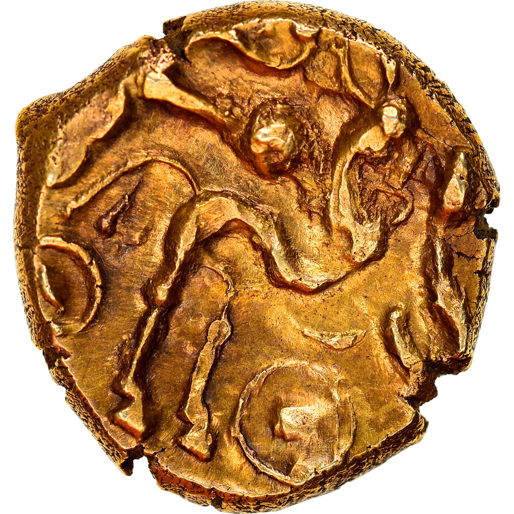 Monnaie, Suessions, Statère à l'œil, classe III, c. 60-50 BC, TTB+, Or