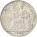 FRENCH INDO-CHINA, 20 Cents, 1937, Paris, KM #17.2, AU(55-58), Silver, Lecompte.