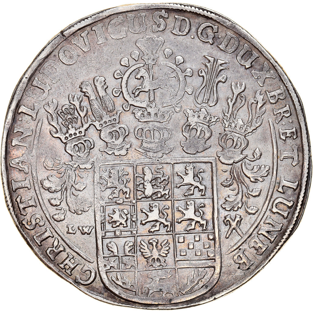 Coin, German States, BRUNSWICK-LUNEBURG-CELLE, Thaler, 1656, EF(40-45), Silver