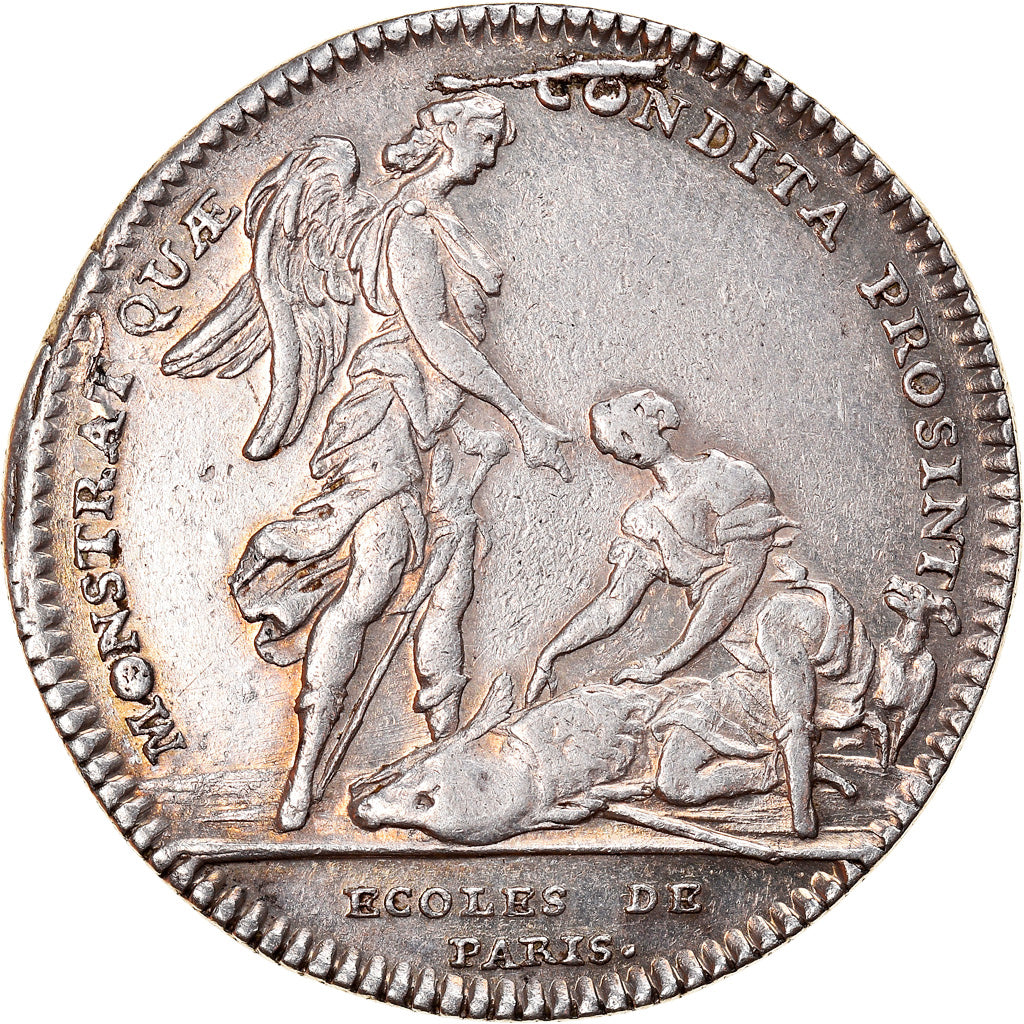 Francja, Token, Université de Paris, Écoles de Paris, 1735, EF(40-45), Srebro