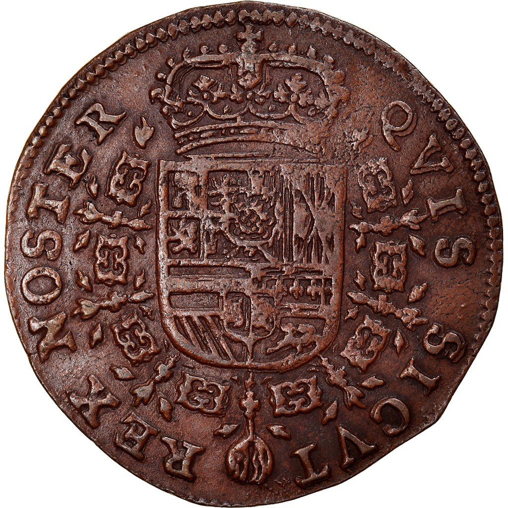 Spanische Niederlande, Token, Philip IV, Anvers, 1658, VZ, Kupfer