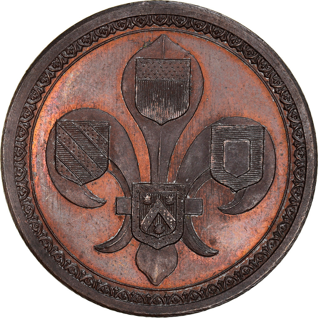 Francja, Token, Édouard Van Hende, Lille, 1882, MS(63), Miedź