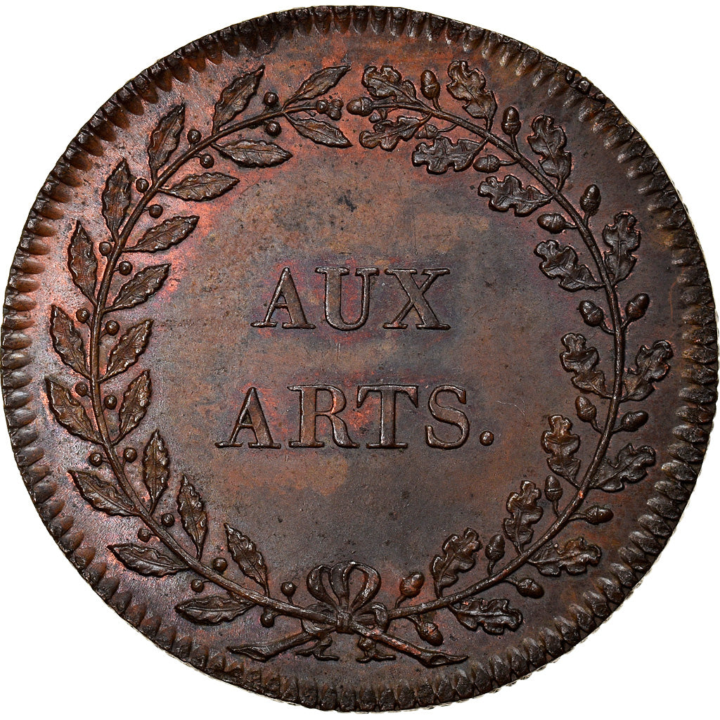 França, Token, Lycée des Arts, 1792, MS(64), Cobre