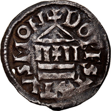 Moeda, França, Lotharius, Denarius, Dorestad, EF(40-45), Prata, Prou:71-75