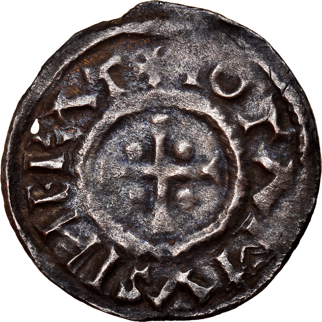 Coin, France, Lotharius, Denarius, Dorestad, EF(40-45), Silver, Prou:71-75