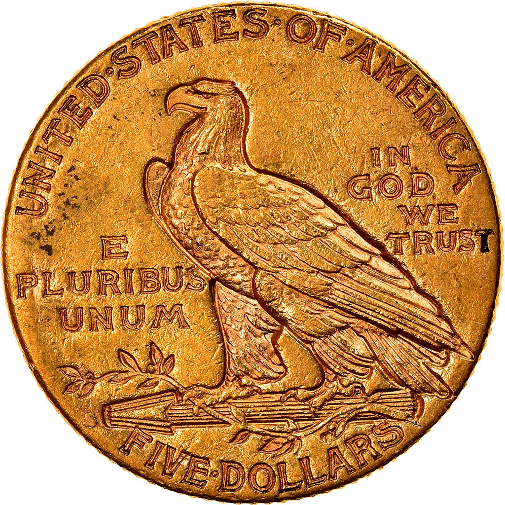 Munten, Verenigde Staten, Indian Head, $5, Half Eagle, 1915, U.S. Mint, San
