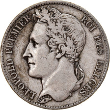 Coin, Belgium, Leopold I, 5 Francs, 5 Frank, 1849, VF(30-35), Silver, KM:3.2