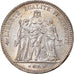 Moneta, Francja, Hercule, 5 Francs, 1876, Paris, MS(60-62), Srebro, KM:820.1