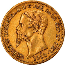 Munten, Italiaanse staten, SARDINIA, Vittorio Emanuele II, 20 Lire, 1858, Genoa