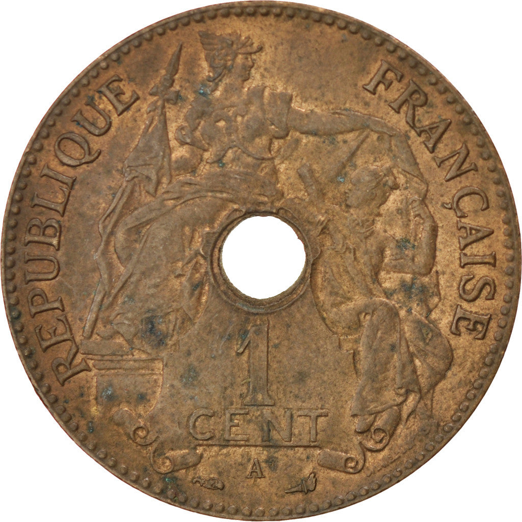 Coin, French Indochina, Cent, 1899, Paris, AU(50-53), Bronze, KM:8, Lecompte:54