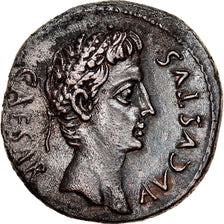 Coin, Augustus, Denarius, 19-18 BC, Colonia Caesar Augusta, MS(60-62), Silver