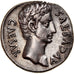 Moneda, Augustus, Denarius, 19-18 BC, Colonia Caesar Augusta, EBC, Plata