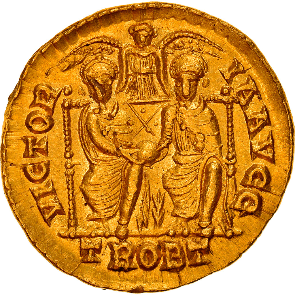 Moneda, Gratian, Solidus, 367-375, Trier, EBC, Oro, RIC:17g