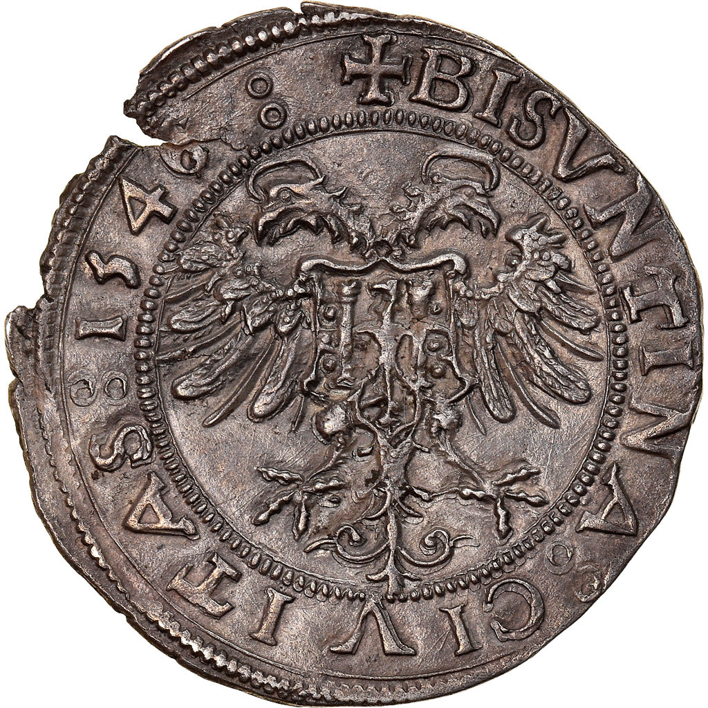 Coin, France, Franche-Comté, Charles Quint, Gros, 1546, Besançon, Extremely