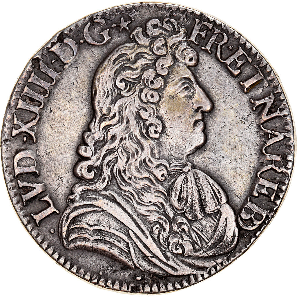 Münze, Frankreich, Louis XIV, Écu de Béarn à la cravate, Ecu, 1682, Pau, SS