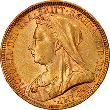 Monnaie, Australie, Victoria, Sovereign, 1893, Melbourne, TTB+, Or, KM:13