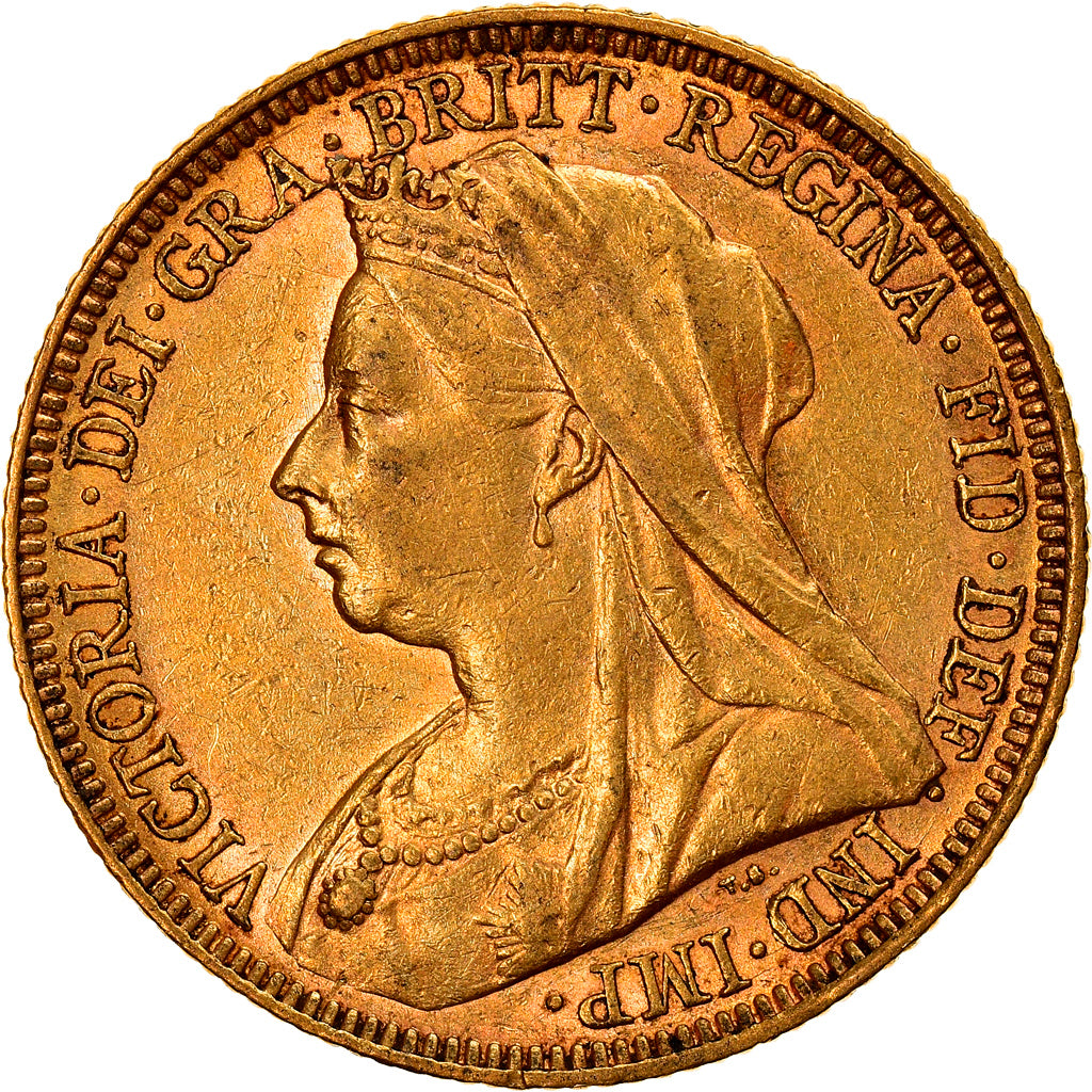 Moneta, Australia, Victoria, Sovereign, 1894, Sydney, BB, Oro, KM:13