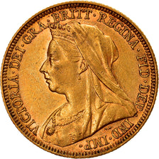 Moneta, Australia, Victoria, Sovereign, 1894, Sydney, BB, Oro, KM:13