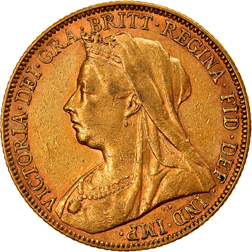 Moneda, Australia, Victoria, Sovereign, 1897, Melbourne, BC+, Oro, KM:13