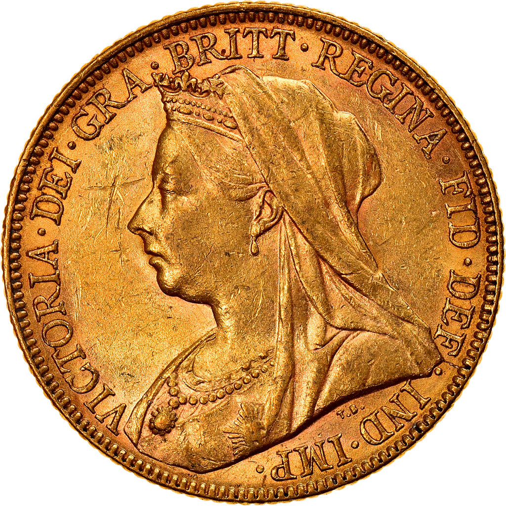 Münze, Australien, Victoria, Sovereign, 1899, Melbourne, SS, Gold, KM:13
