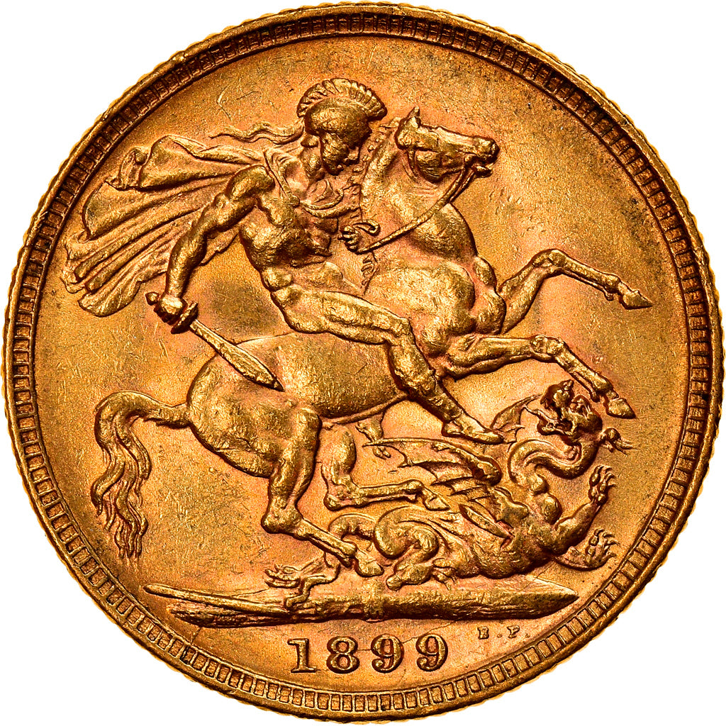 Münze, Australien, Victoria, Sovereign, 1899, Melbourne, SS, Gold, KM:13