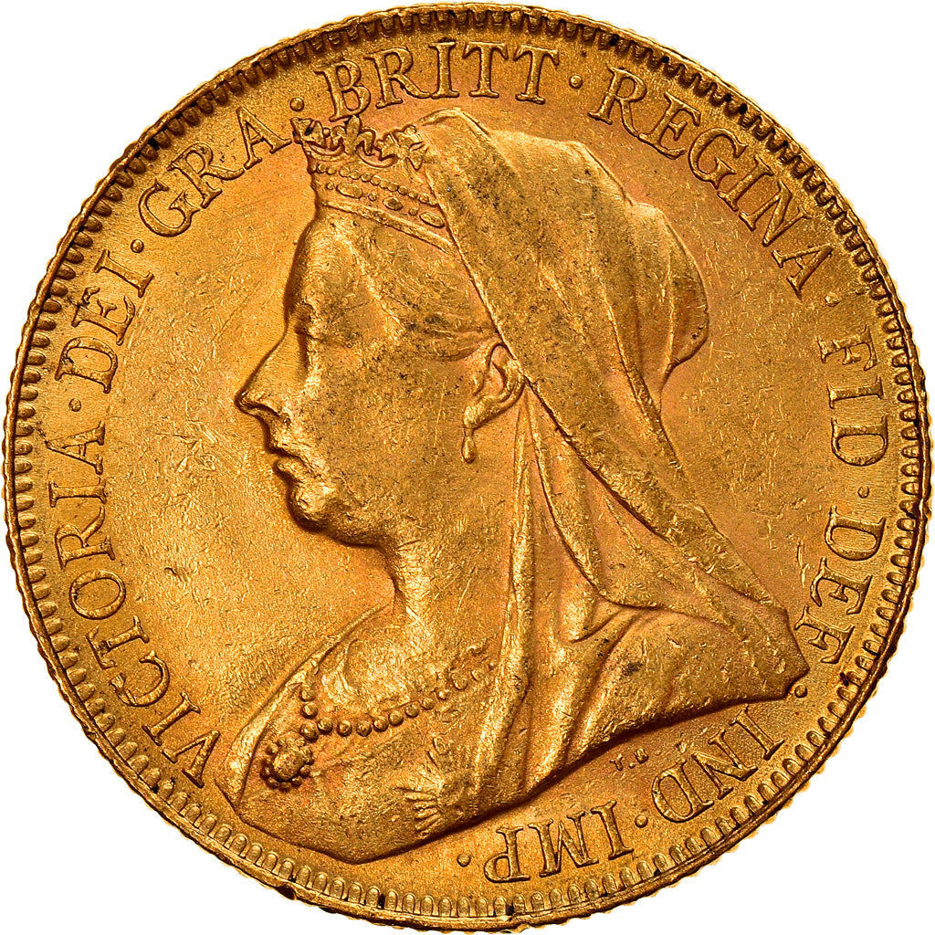 Monnaie, Australie, Victoria, Sovereign, 1900, Perth, TTB+, Or, KM:13
