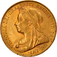 Monnaie, Australie, Victoria, Sovereign, 1900, Perth, TTB+, Or, KM:13