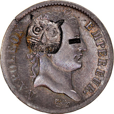 Moneda, Francia, Napoléon I, Franc, 1808, Strasbourg, Tiger countermark, Very