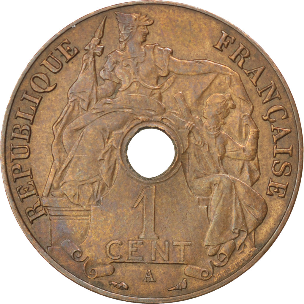 Indochine, 1 Cent 1921 A, KM 12.1