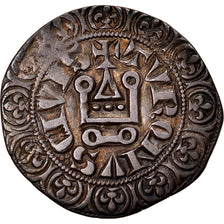 Monnaie, France, Philippe IV, Gros tournois à l'O long, TTB+, Argent