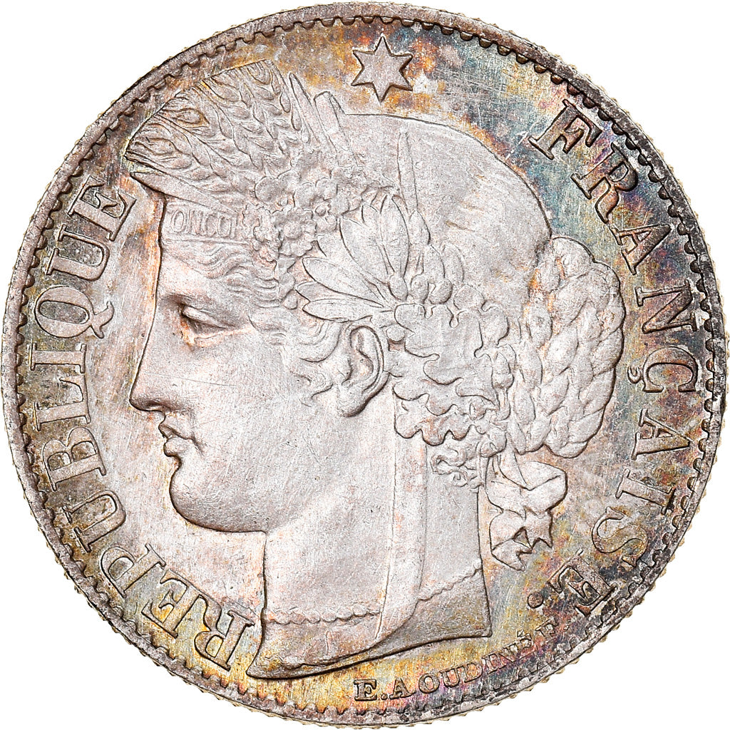 Coin, France, Cérès, 50 Centimes, 1895, Paris, MS(65-70), Silver, KM:834.1