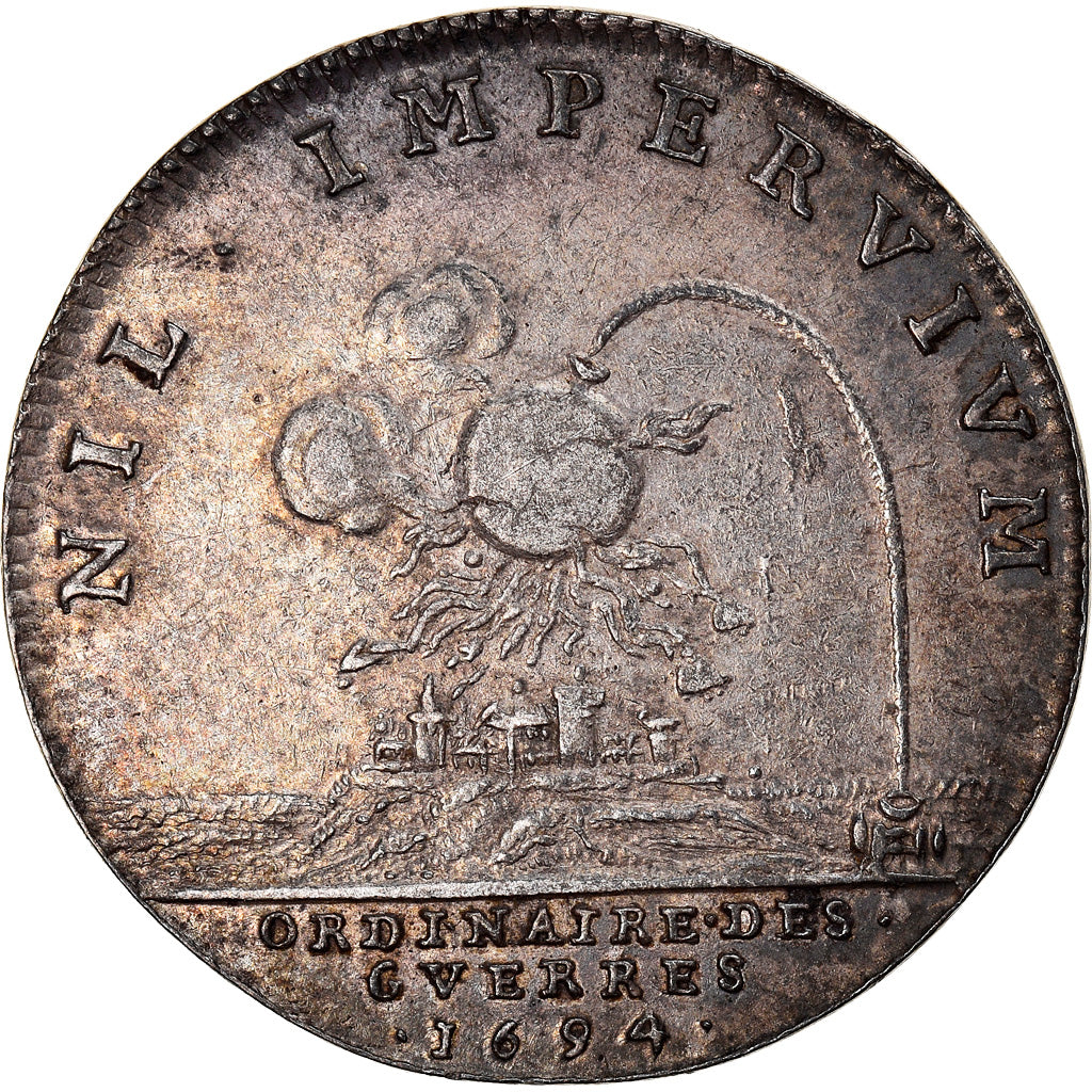 Frankreich, Jeton, Louis XIV, Ordinaire des Guerres, 1694, SS, Silber
