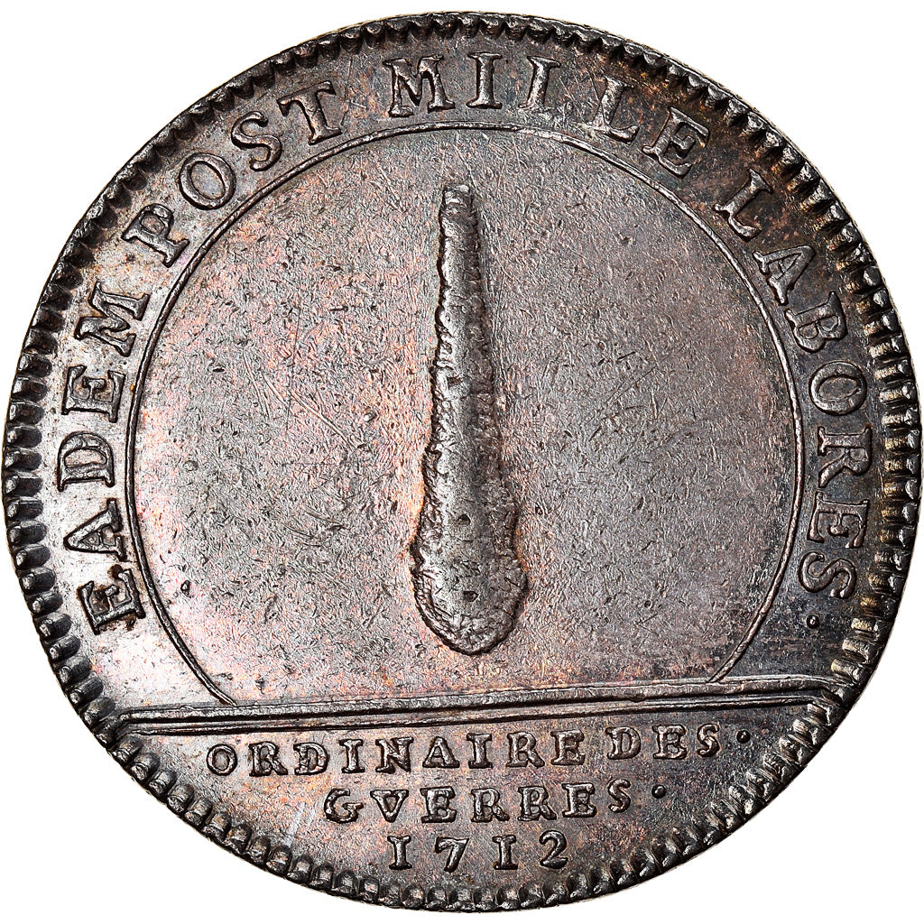 Frankreich, Jeton, Louis XIV, Ordinaire des Guerres, 1712, SS, Silber