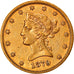 Coin, United States, Coronet Head, $10, Eagle, 1879, U.S. Mint, Philadelphia