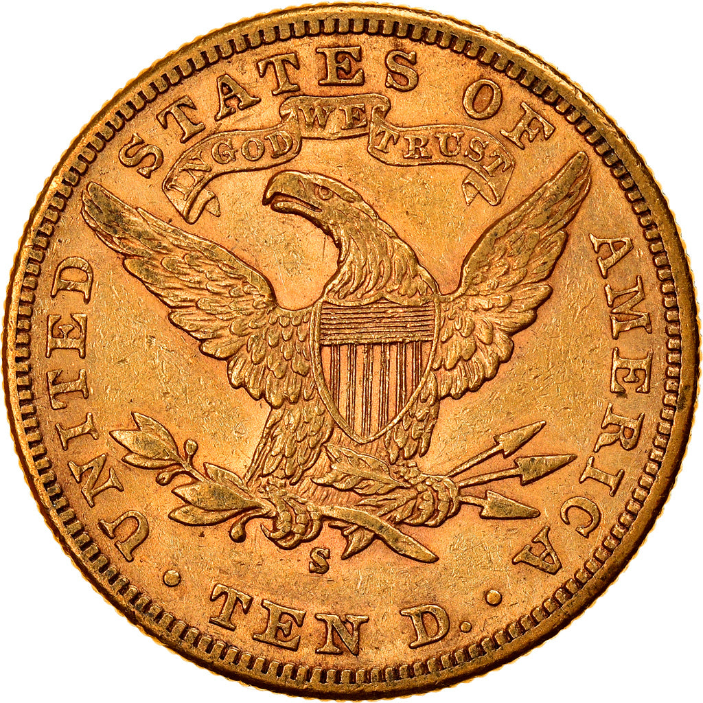 Coin, United States, Coronet Head, $10, Eagle, 1906, U.S. Mint, San Francisco
